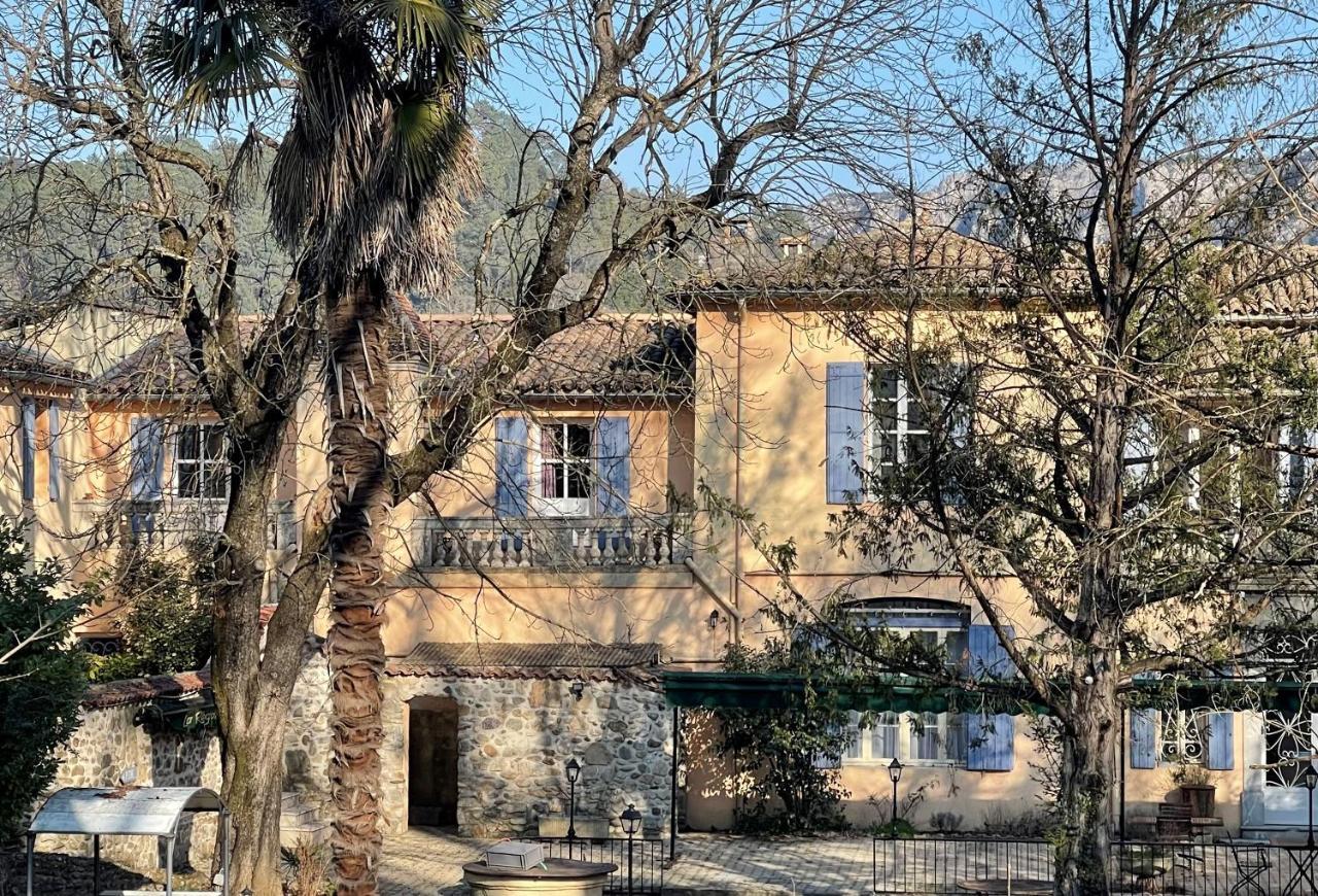 Logis Hotel Restaurant Le Domaine De La Regaliere Anduze Exterior photo